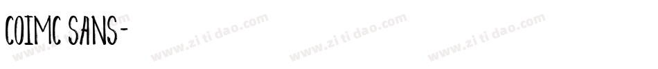 coimc sans字体转换